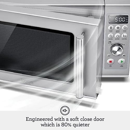 Breville BMO650SIL Compact Wave Soft Close Countertop Microwave Oven, Silver - Image 4