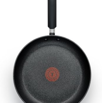 T-fal C4610263 Titanium Advanced Nonstick Thermo-Spot Heat Indicator Dishwasher Safe Cookware Fry Pan, 8-Inch, Black –